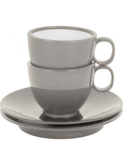 Zestaw filiżanek z melaminy Set Espresso Beige 100 ml 2 szt. - Brunner