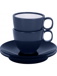 Zestaw filiżanek z melaminy Set Espresso Navy 100 ml 2 szt. - Brunner
