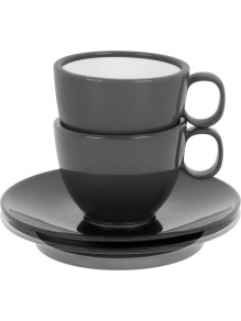 Zestaw filiżanek z melaminy Set Espresso Granyte 100 ml 2 szt. - Brunner