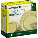 Zestaw obiadowy z melaminy tête-à-tête Dolomit Yellow - Brunner