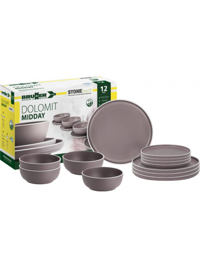 Zestaw obiadowy z melaminy Midday Dolomit Rose - Brunner