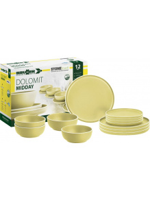 Zestaw obiadowy z melaminy Midday Dolomit Yellow - Brunner