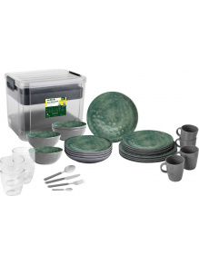 Zestaw obiadowy z melaminy All Inclusive VIP Venetian Sea Green - Brunner