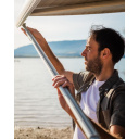 Markiza dachowa w kasecie F80s 320 Polar White Royal Grey - Fiamma