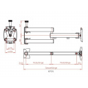 Uchwyt TV ścienny Sky 10N ramię 35 cm 7,5 kg QuickRelease - Fawo