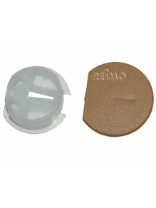 Kątownik meblowy 90° z zaślepkami - Fawo