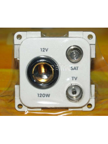 Gniazdo 12V + TV + SAT System 10.000 - Fawo