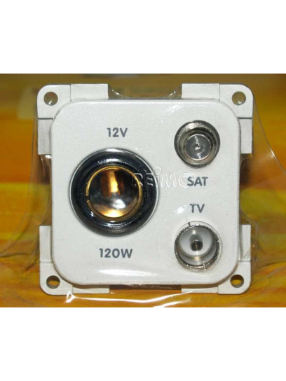 Gniazdo 12V + TV + SAT System 10.000 - Fawo