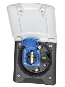 Gniazdo zewnętrzne do markizy USB + SAT + Schuko - Fawo