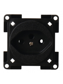 Gniazdo 230 V do zabudowy Swiss typ J czarne - Fawo