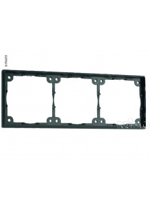 Ramka dystansowa płaska 3-krotna czarna - Fawo