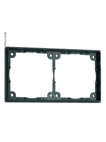 Ramka dystansowa płaska 2-krotna czarna - Fawo