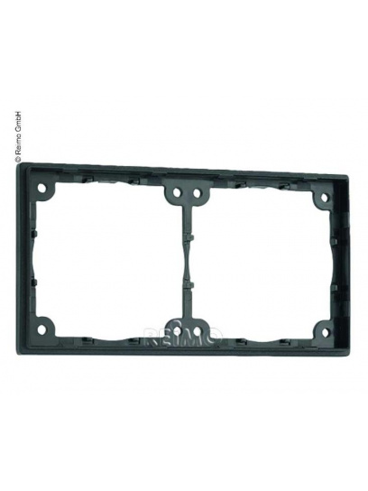 Ramka dystansowa płaska 2-krotna czarna - Fawo