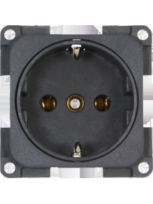 Gniazdo Schuko 230 V ciemnoszare - Fawo