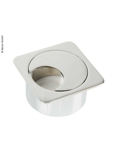 Przepust kablowy okrągły chrom mat - Fawo