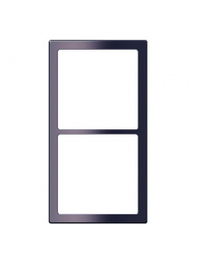 Ramka maskująca 2-krotna system 20000 czarny połysk - Fawo