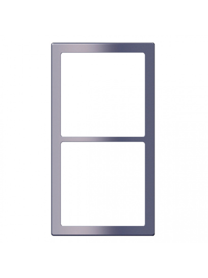 Ramka podwójna System 20.000 szary łupek połysk - Fawo