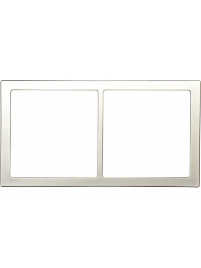 Ramka podwójna do gniazda Inprojal 2000 srebrna - Fawo