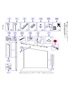Końcówka klamry ramienia napinającego - Thule