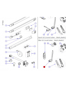 Zamki platformy owalne lewy+prawy - Thule