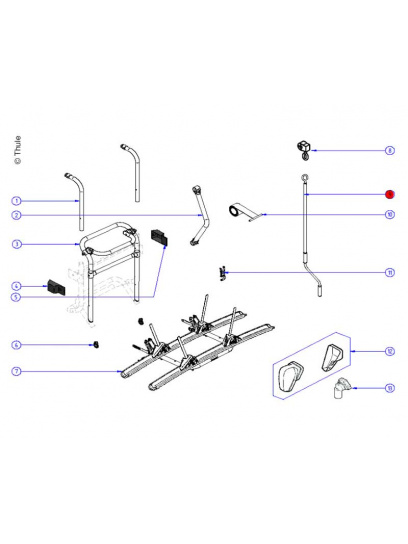 Korbka ręczna podnośnika 70 cm - Thule