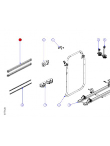 Szyny montażowe górna+dolna Ducato/Jumper/Boxer >2007 - Thule