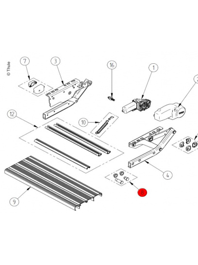 Zestaw naprawczy nitów do stopnia Step V10 - Thule