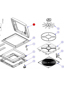 Osłona kopuły z elementem obsługi biała - Thule