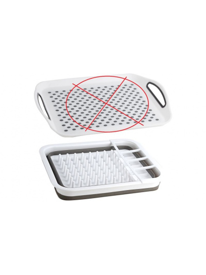OUTLET - Suszarka na naczynia składana z tacą Dropper Fold-Away - Brunner
