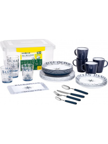 OUTLET - Zestaw obiadowy z melaminy All Inclusive Blue Ocean - Brunner