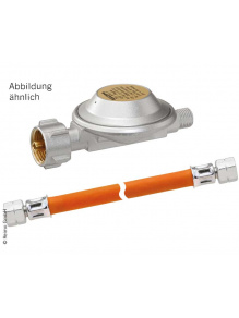 Zestaw regulator + wąż EN61 50 mbar 1,5 kg/h - GOK