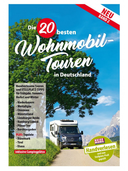 Książka poradnik 20 najlepszych wycieczek kamperem po Niemczech tom II jęz. niemiecki