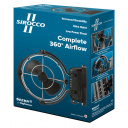 Wentylator kabinowy Sirocco 12/24V, czarny – Seekr