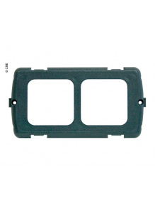 Ramka montażowa 2-modułowa szara łupkowa - CBE