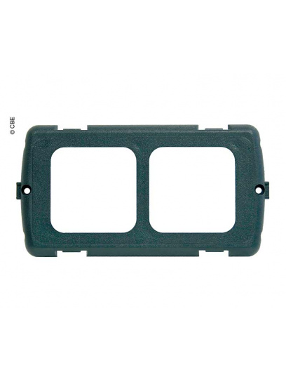 Ramka montażowa 2-modułowa szara łupkowa - CBE