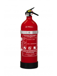 Gaśnica z manometrem i uchwytem ściennym ABC 2 kg