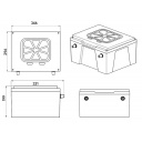 Akumulator do zabudowy BSL300, czarny – Saftkiste