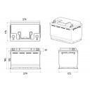 Akumulator do zabudowy BSL100, czarny – Saftkiste