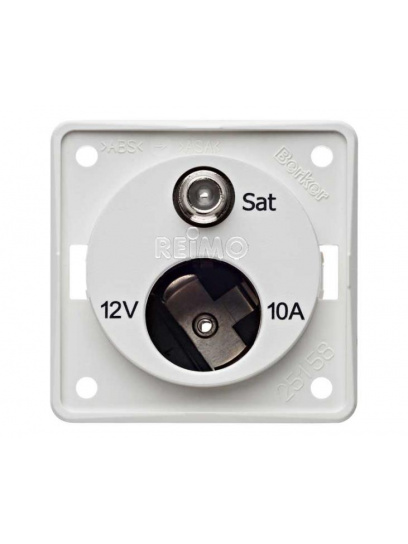 Gniazdo SAT z gniazdem 12 V