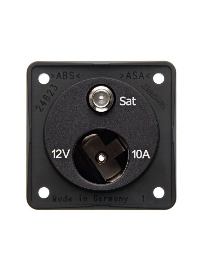 Gniazdo samochodowe 12 V + sat antracyt - Berker