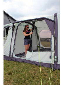 Dmuchany przedsionek do busa Movelite 3 Vario, 350×420 cm, wys. 180–240 lub 240–290 cm, 4000 mm, 250HD ripstop, 29,3 kg, grafit/kość słoniowa – Outdoor Revolution