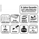 Przedsionek dmuchany do busa Movelite 1, wys. 180–255 cm, 300+100 (śluza) ×300×220 cm, w zestawie podłoga+pompka+odciągi+śledzie+pokrowiec, szary – Outdoor Revolution