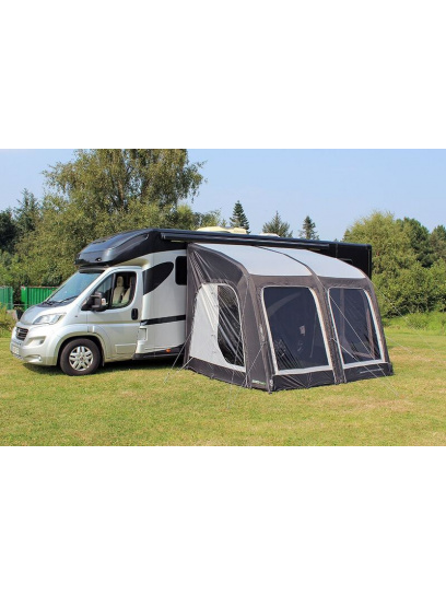 Przedsionek do kampera Sportlite Air 320L, wys. 250–265 cm, listwa 342 cm, podwójny kedr 4/6 mm, 280HDE, 4000 mm, czas 10–20 min, szary – Outdoor Revolution