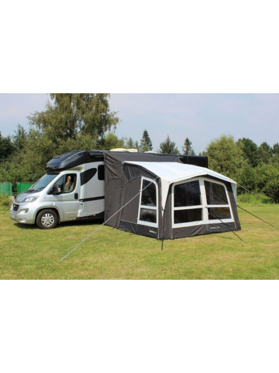 Markiza samochodowa drive-away Esprit Pro X 350M, 350×320 cm, wys. montażu 235–255 cm, 6000 mm, 20,8 kg, 85×44×44 cm, Pro 600HD, szary – Outdoor Revolution