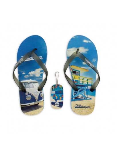 Klapki plażowe japonki 40/41 Volkswagen T1 Bulli Blue - VW Collection