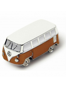 Magnes na lodówkę metalowy 3D Volkswagen T1 Bulli Orange - VW Collection