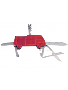 Scyzoryk metalowy 3D Volkswagen T1 Bulli Red - VW Collection