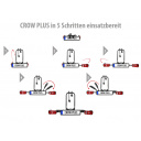Bagażnik rowerowy na hak SD260 2 rowery 60 kg przesuw 70 cm - EUFAB