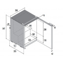 Lodówka kompresorowa do zabudowy Seaclassic srebrna - Vitrifrigo