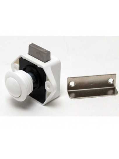 Zamek meblowy wciskany Push Lock Mini biały
